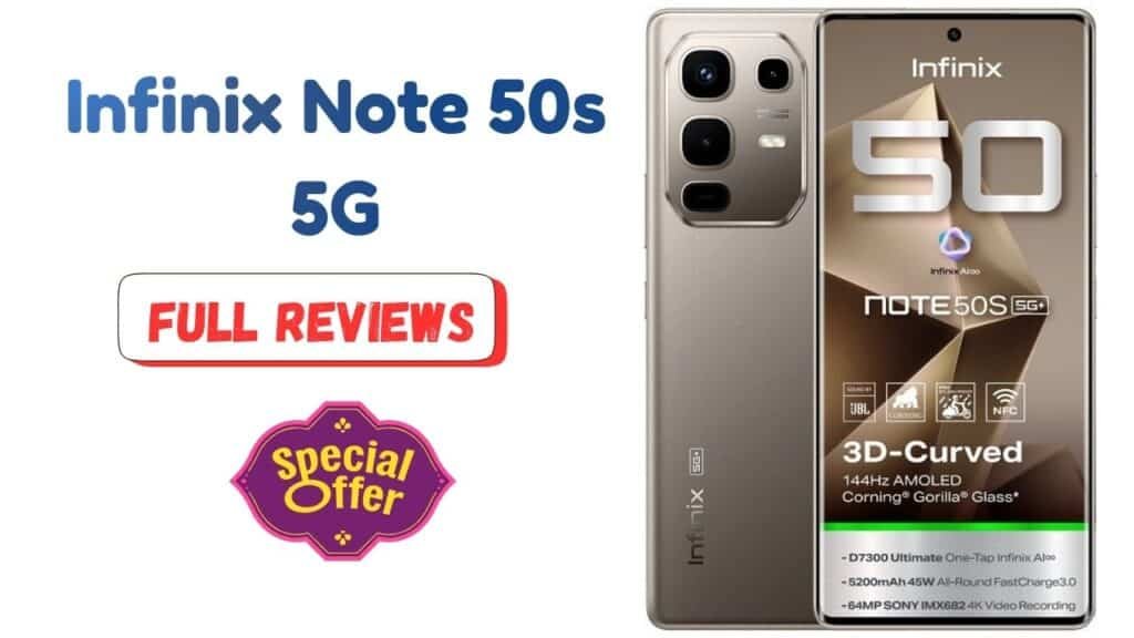 2026 Infinix Note 50s 5G New Model Launched in India